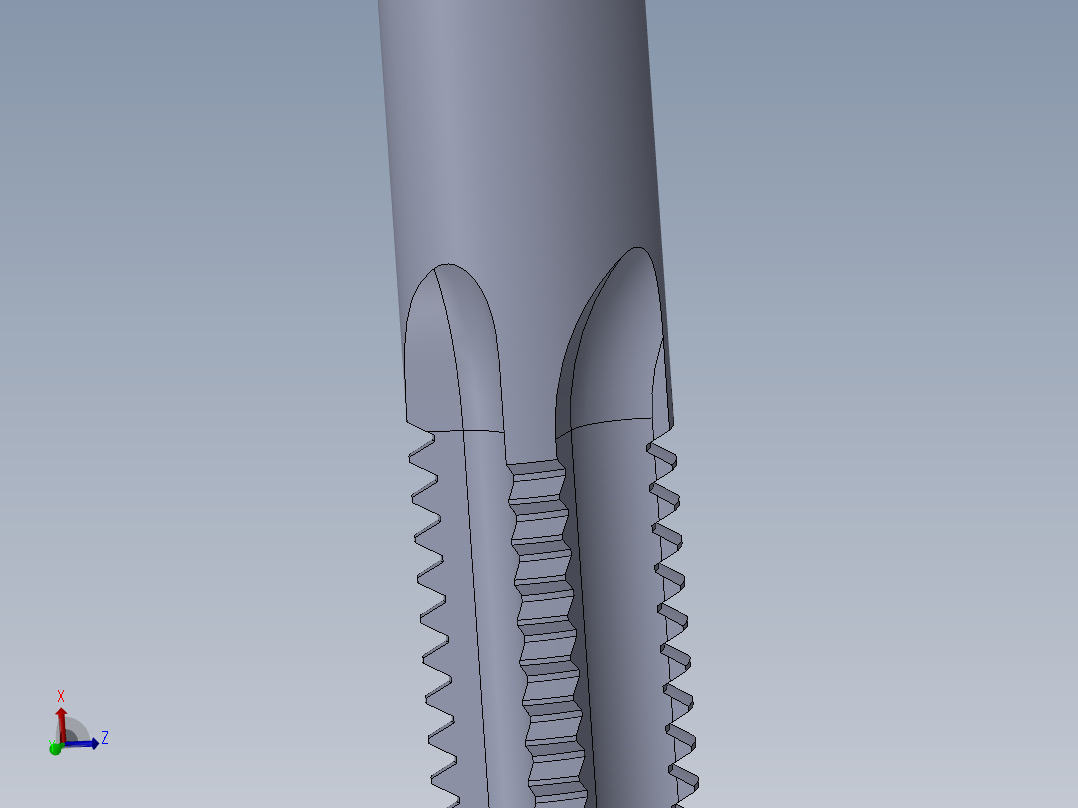 标准英制丝锥-Hand Tap 1-2-13 N1主视图
