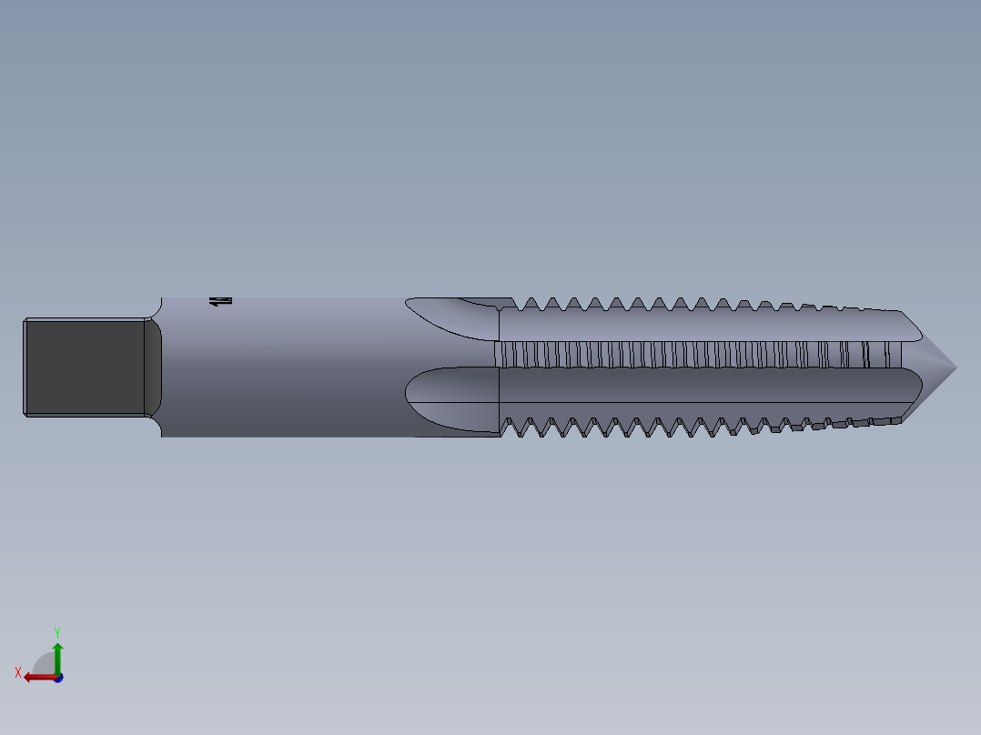 标准英制丝锥-Hand Tap 1-2-13 N1后视图