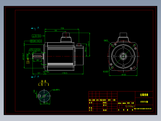 电机MS5G-130ST-TL07220BZ-2(4)1P5-S01