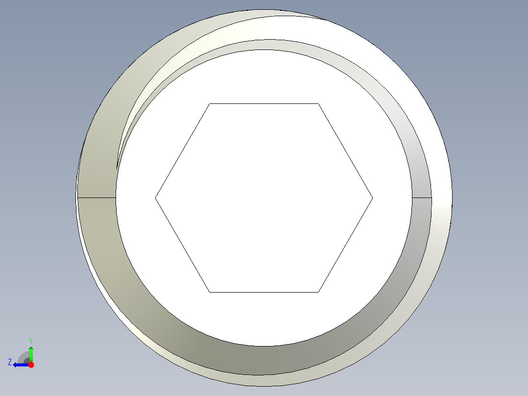 DIN 913-ISO 4026 固定螺钉-M8 L=12.STEP右视图