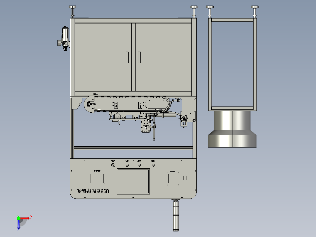 全自动USB焊锡机俯视图