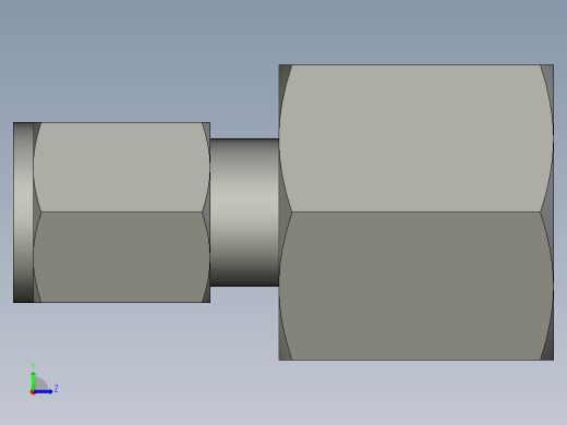 卡套式工业通用硬管接头6-8_gbu-s左视缩略图