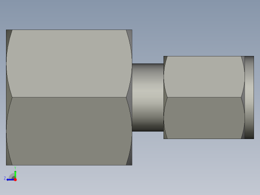 卡套式工业通用硬管接头6-8_gbu-s右视缩略图