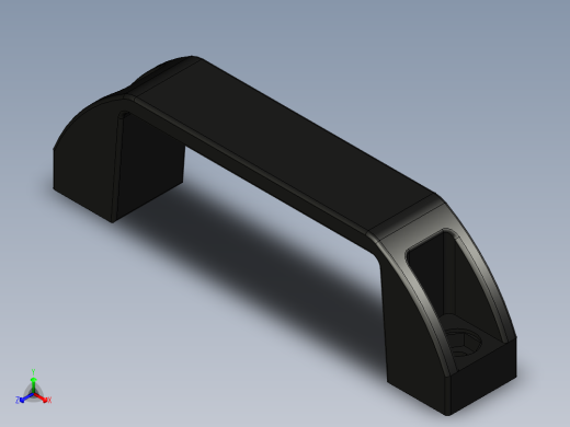 型材-KJN 122 BRIDGE HANDLE KJN525480正等轴测缩略图