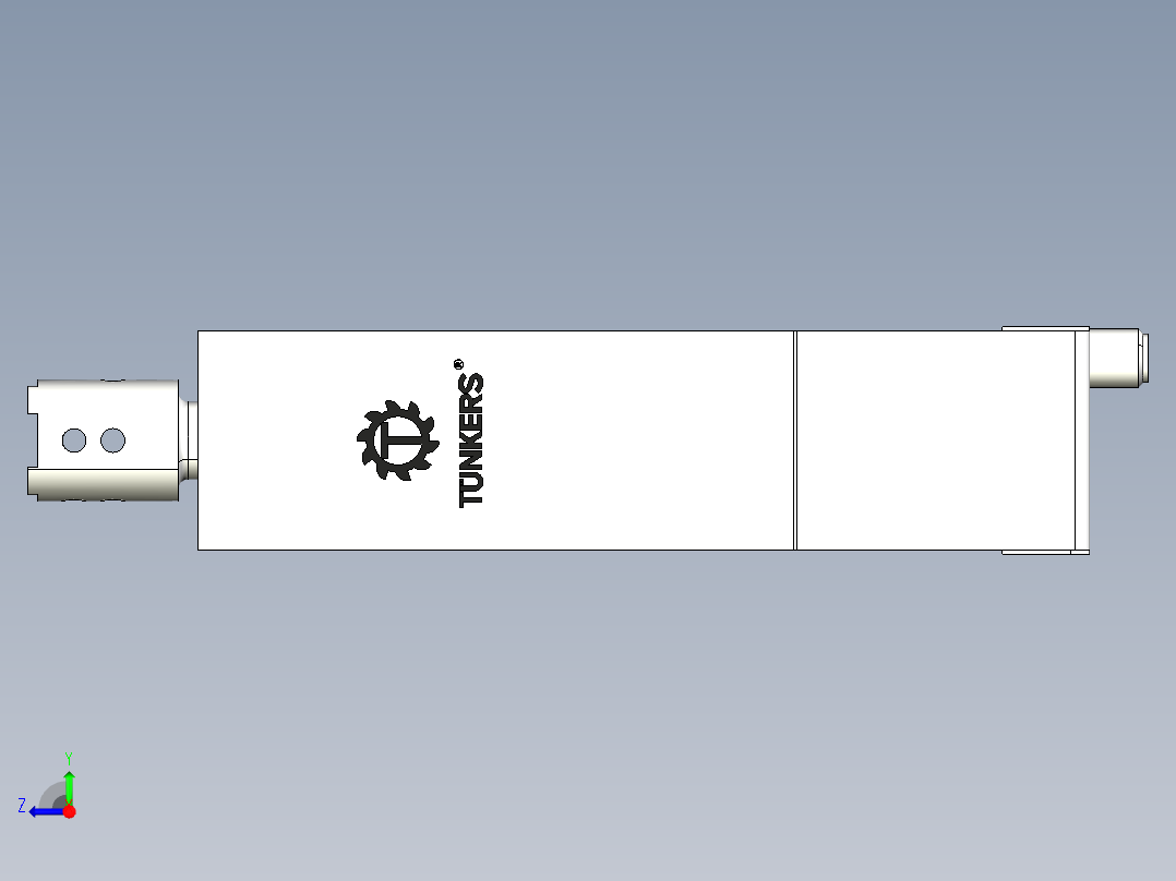 德克斯TUNKERS气缸数模SZK_30_B_40_T12_TUENKERS右视图