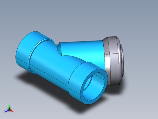 4RVIT PVC-U透明。女性端溶剂焊接滤沙正等轴测缩略图