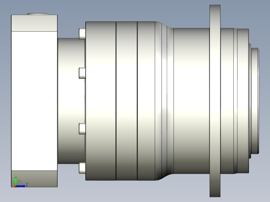 多摩川行星减速机TD-110-L2-24HA24左视图