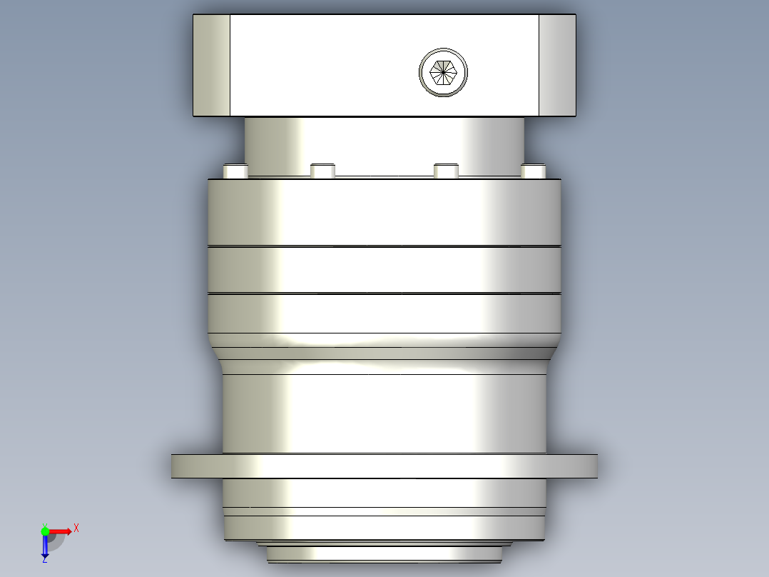 多摩川行星减速机TD-110-L2-24HA24俯视图