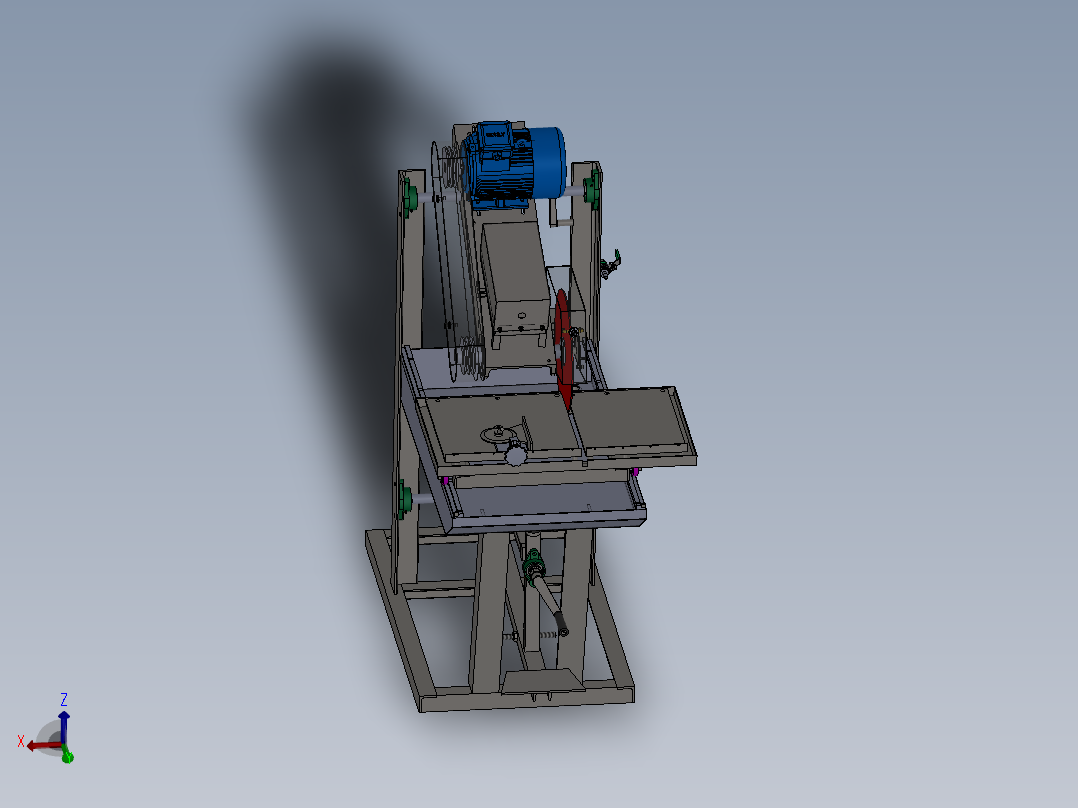 QG1 切割机主视图