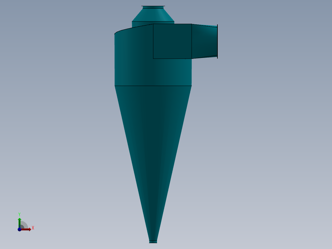 D1500旋风除尘器前视图