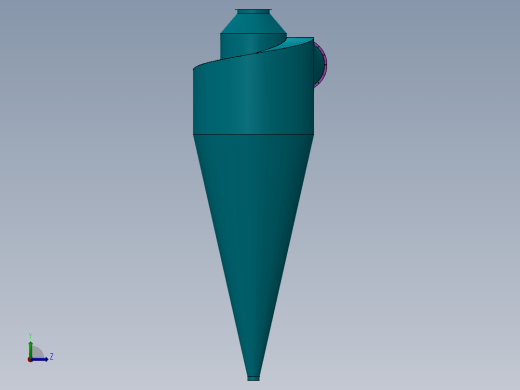 D1500旋风除尘器左视缩略图