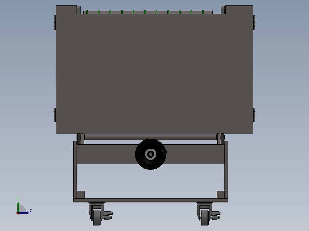90度顶升转角台左视图