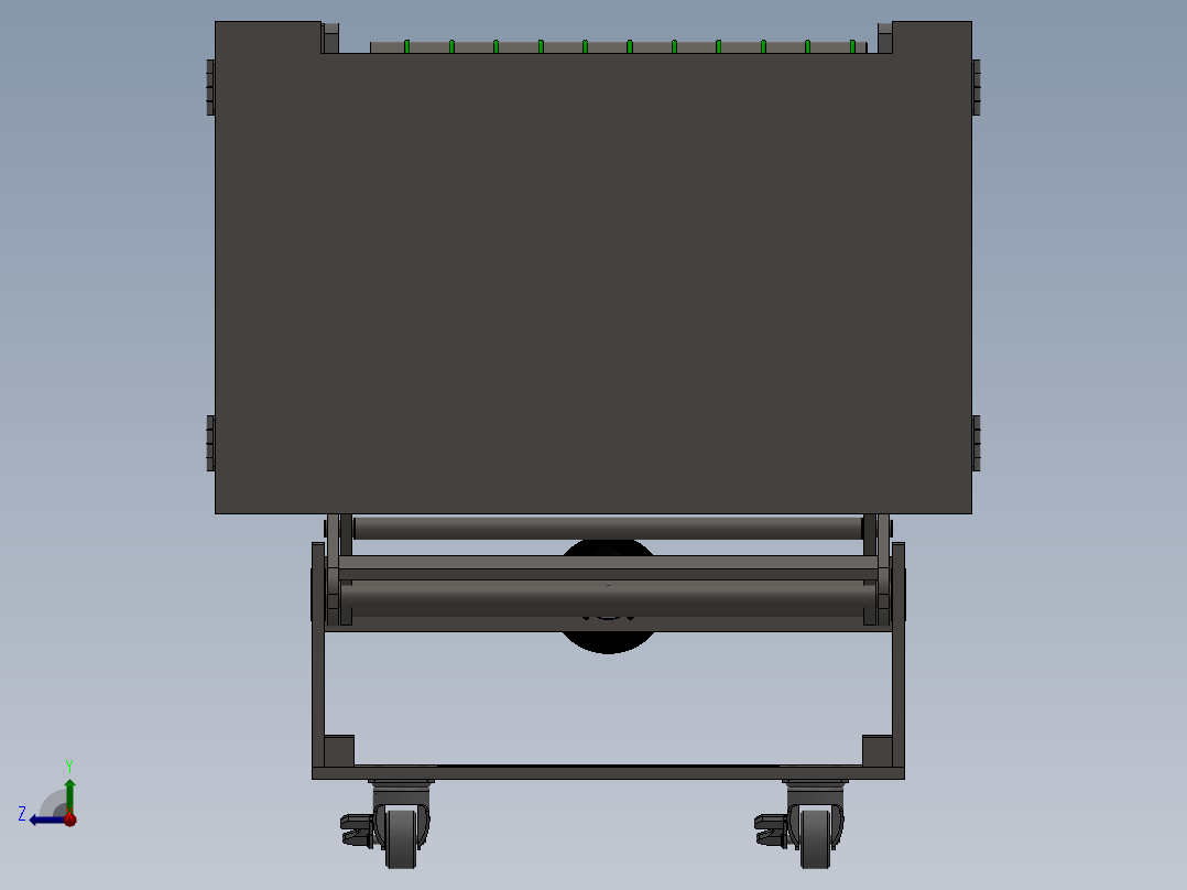 90度顶升转角台右视图