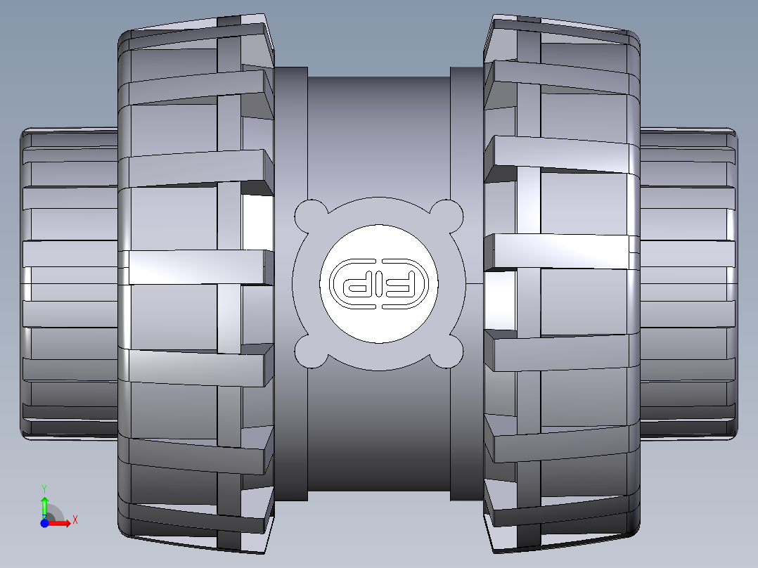10SSEFV BSP EasyFit弹簧止回阀螺纹母端前视图