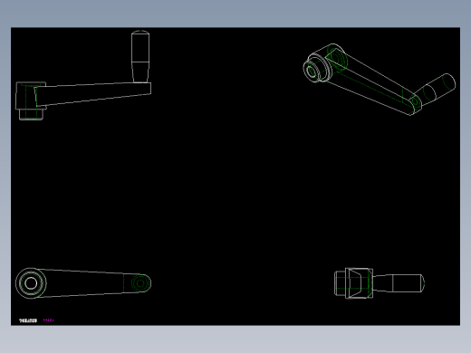 旋轉把手MT-2D多系列多零件图纸模型