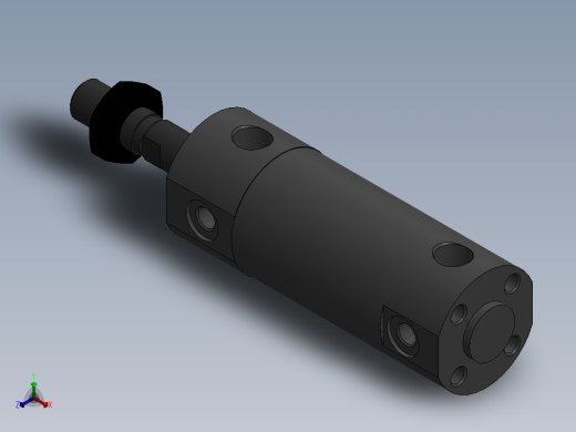 气缸CDG1BN25-15S正等轴测缩略图