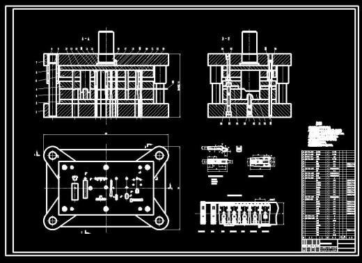 合页连接固定块级进模（CAD图+UG三维）缩略图