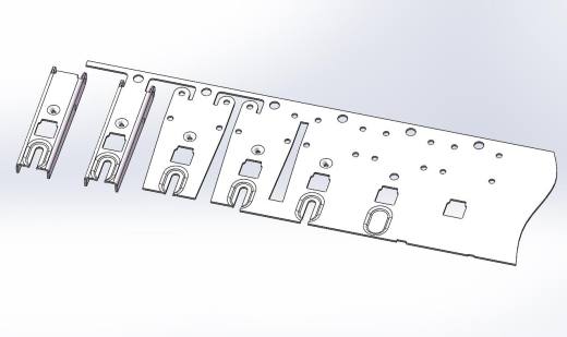 合页连接固定块级进模（CAD图+UG三维）缩略图