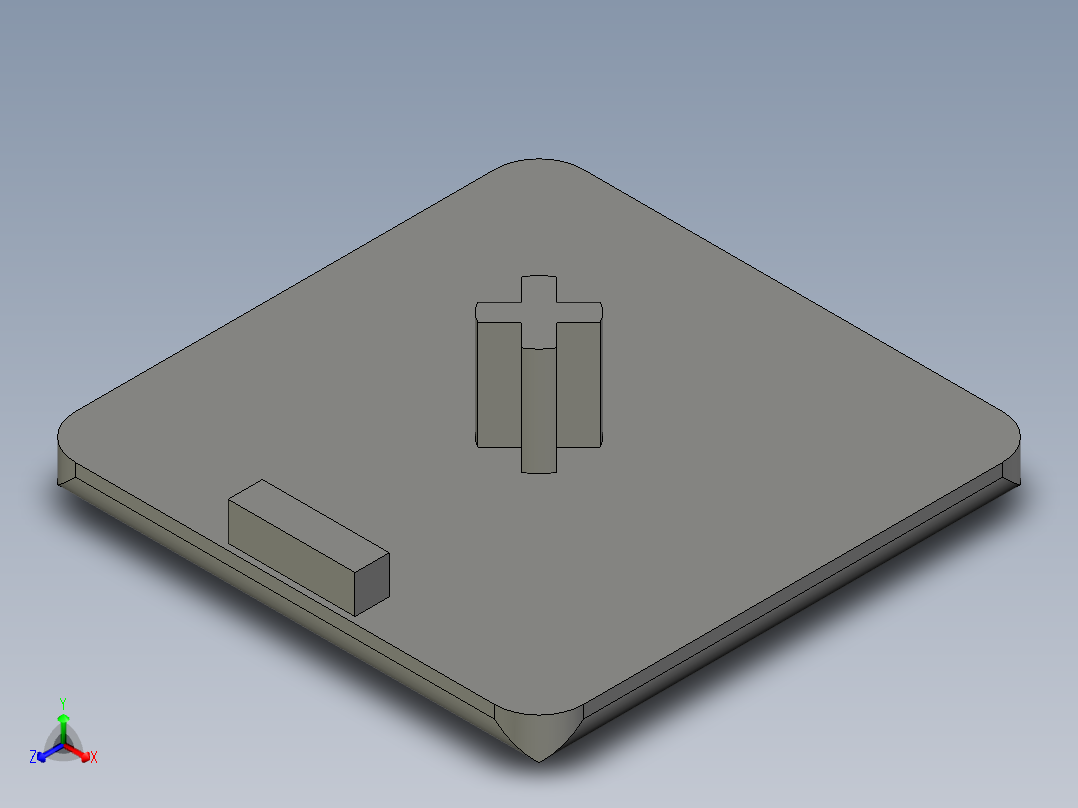 型材-BR 40X40 COVER CAP KJN528968正等轴测图