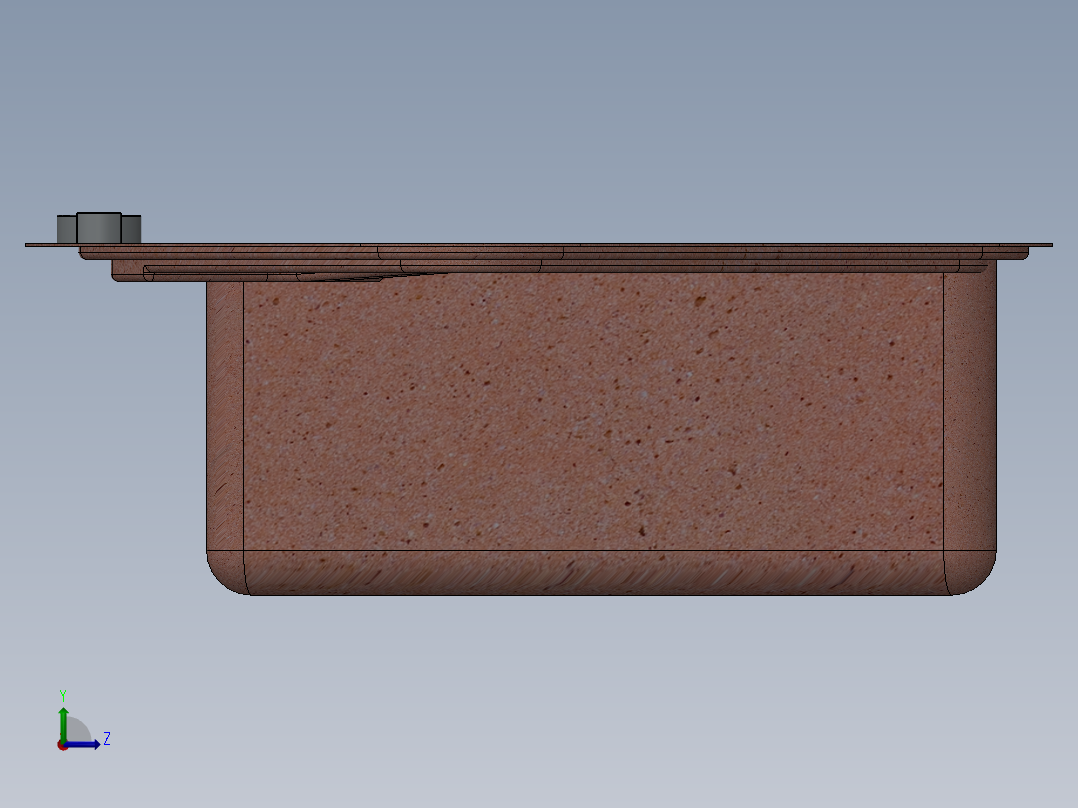 水槽、不锈钢水槽(9)左视图