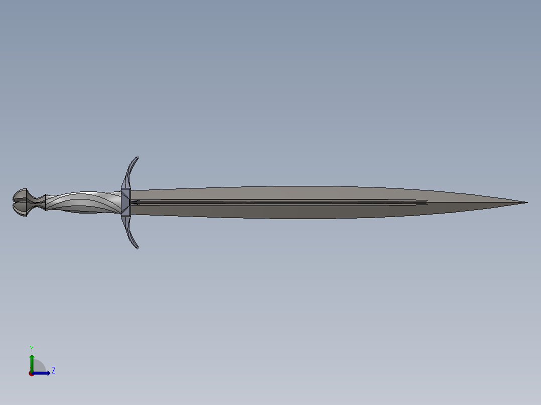 剑、宝剑(76)左视图