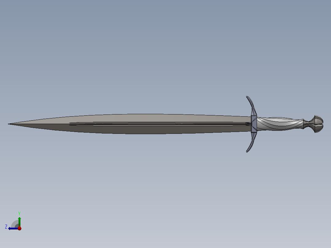 剑、宝剑(76)右视图