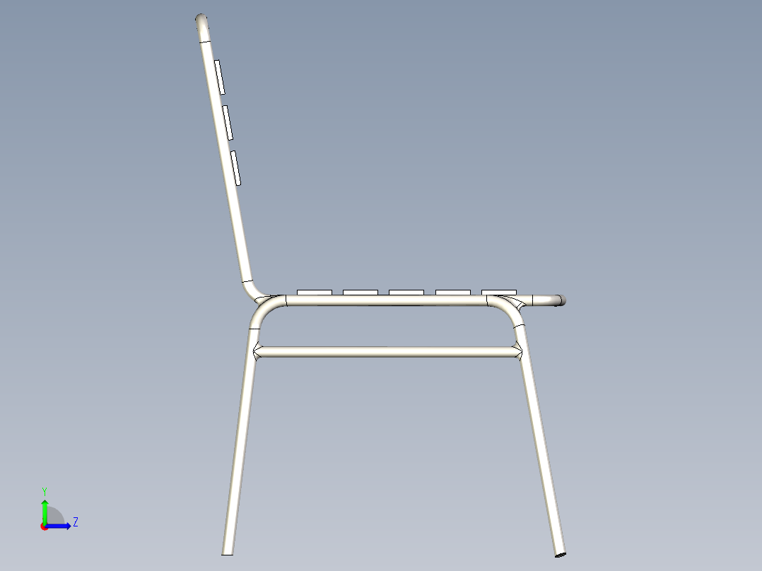 椅子左视图
