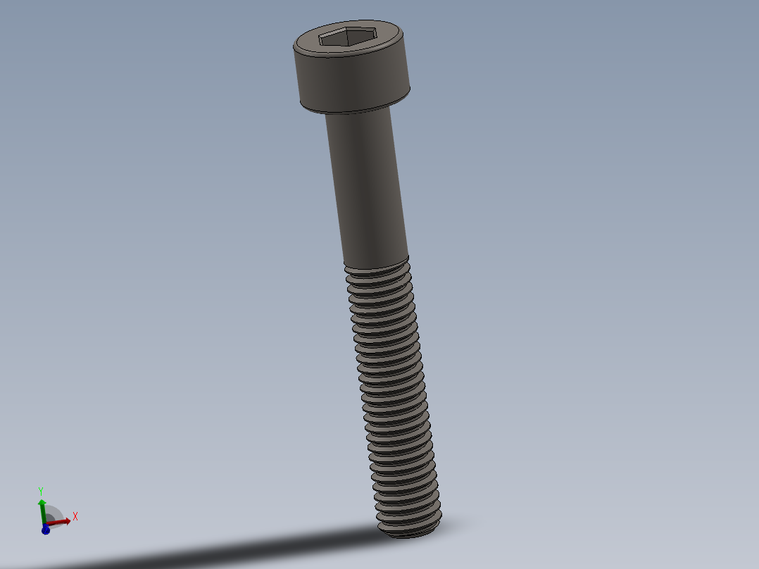 Screw_DIN_912_M5x35_A2.SLDPRT公制内六角螺钉主视图