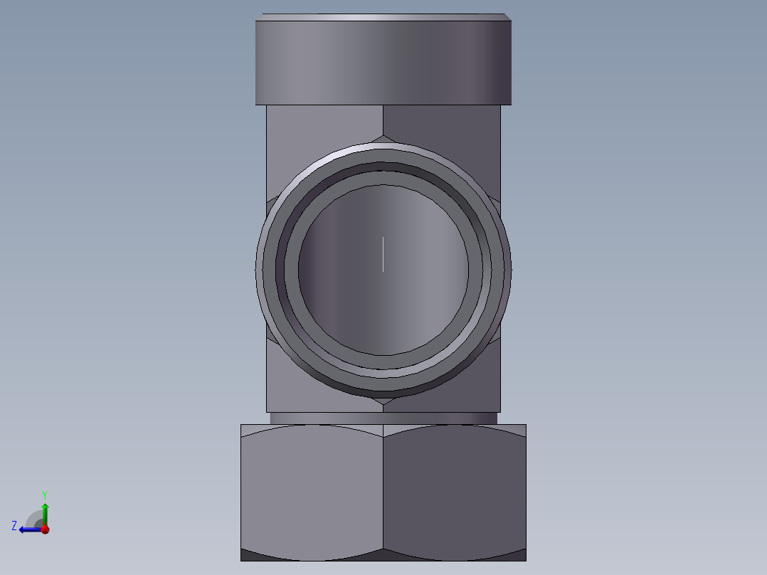 CC+CD 三通组合接头、CC-45右视图