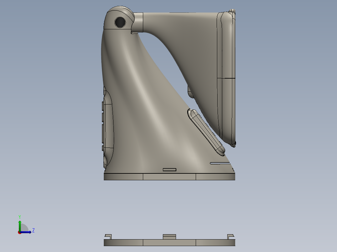 控制屏、屏幕(6)左视图