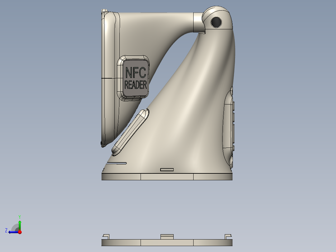 控制屏、屏幕(6)右视图