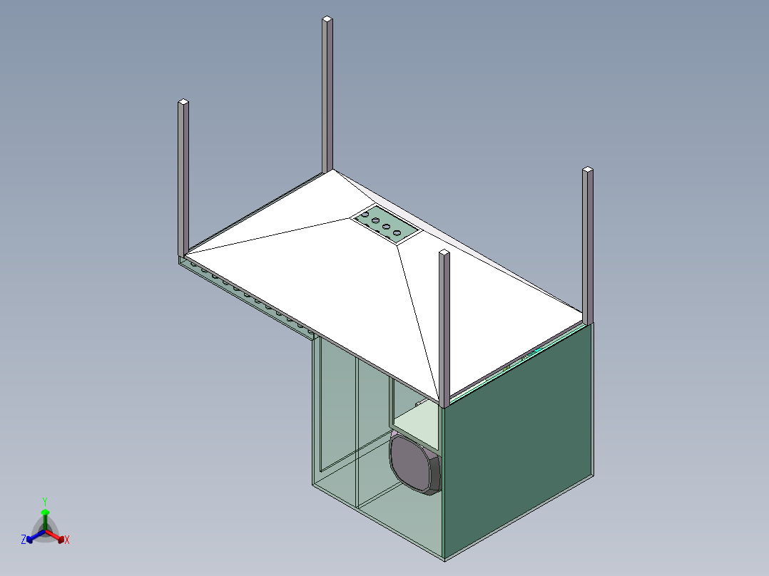 灰尘拍打器正等轴测图
