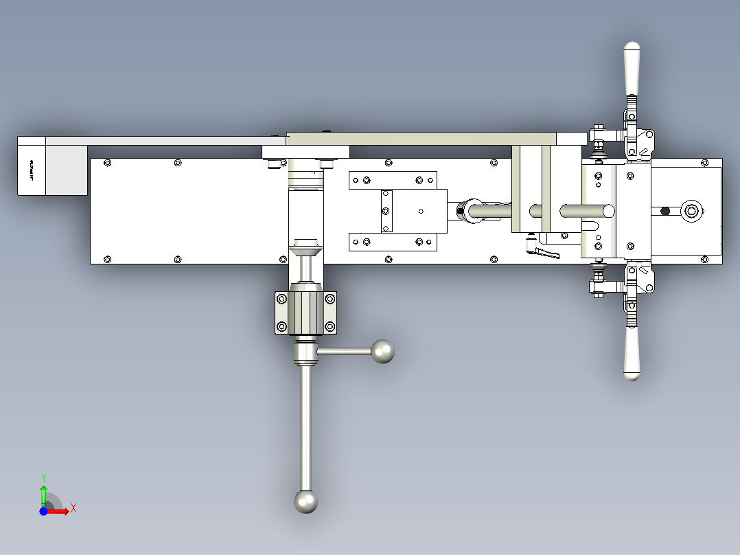 后端夹具前视图