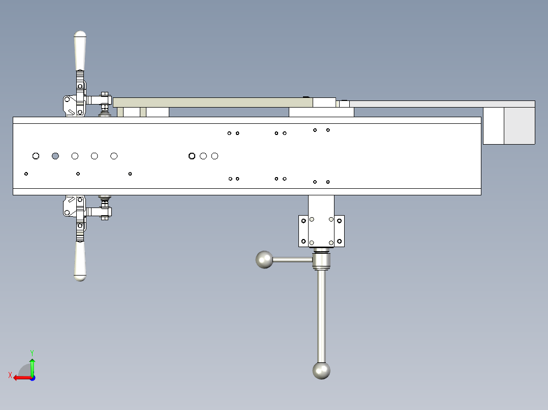 后端夹具后视图