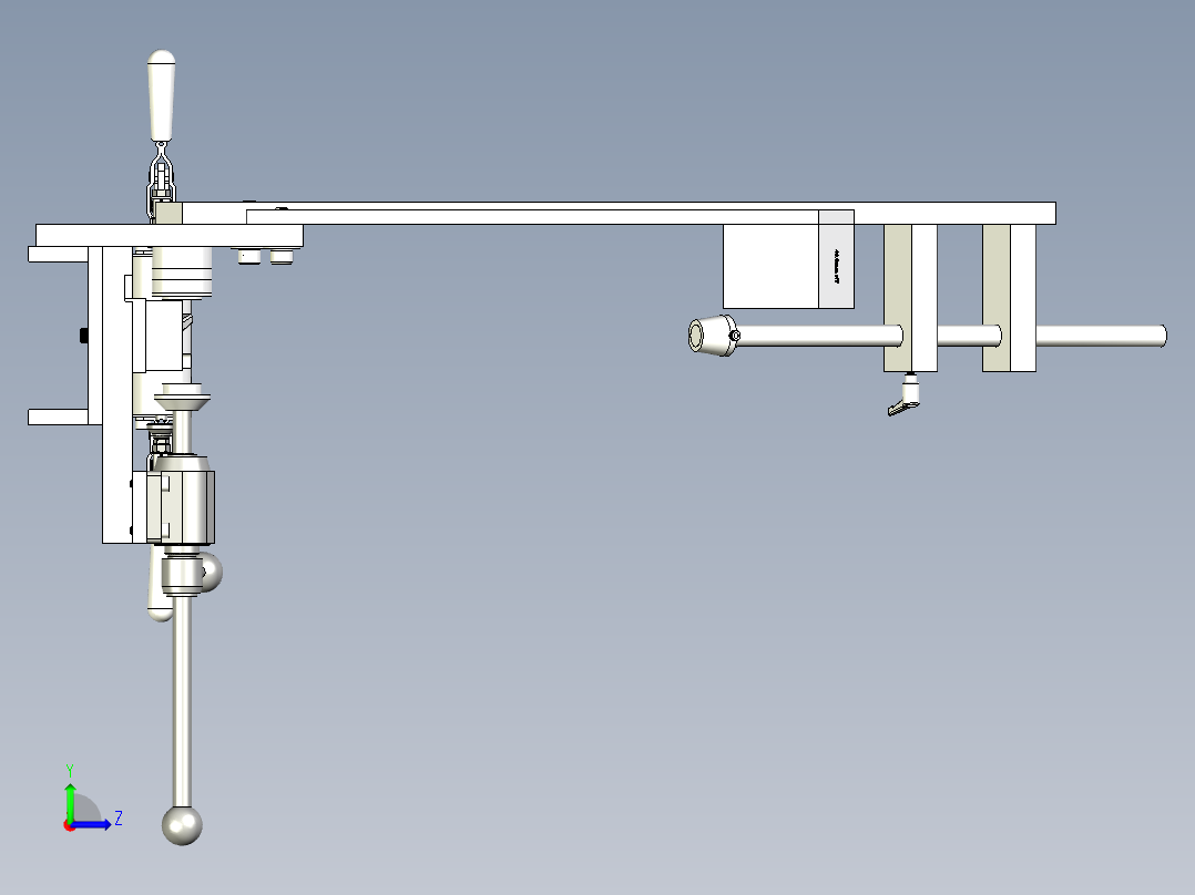 后端夹具左视图