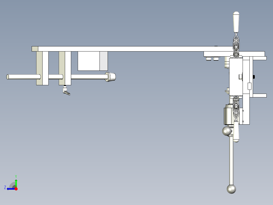后端夹具右视图