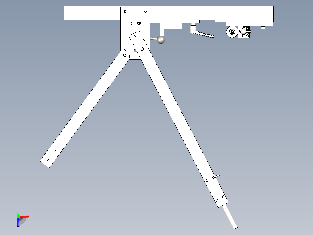 后端夹具俯视图