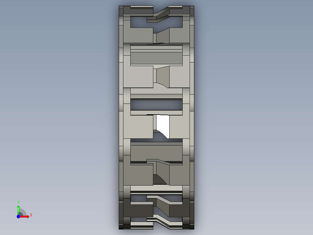 拖链VAC01-F16-R28-N22前视图