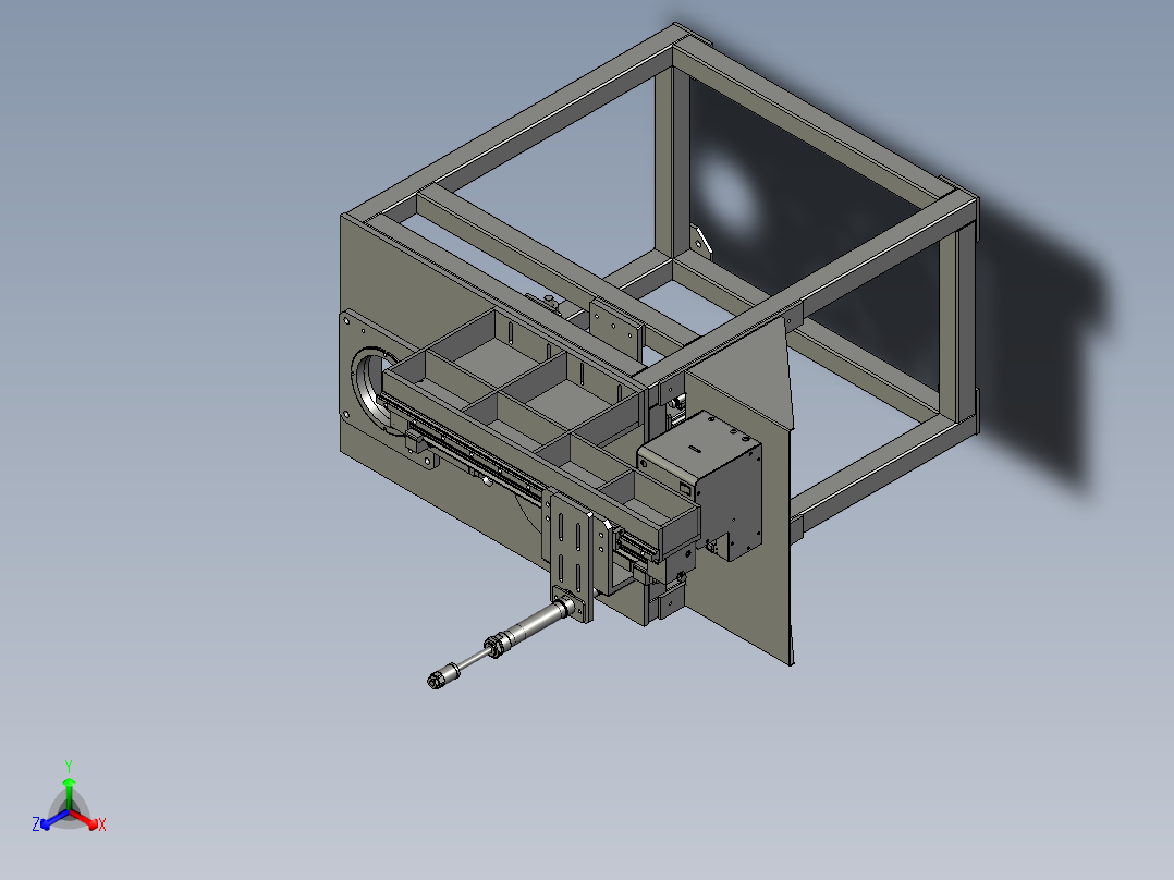 循环打螺钉设备正等轴测图