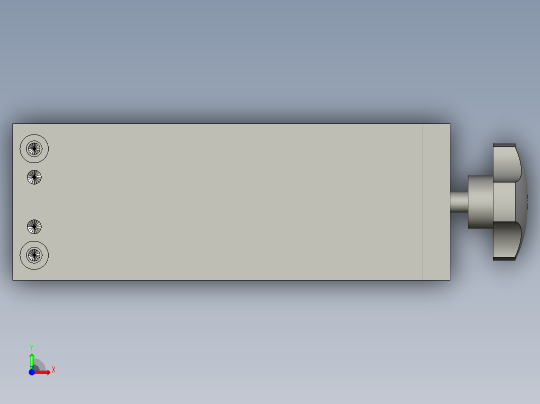 电脑主机外壳自动加工生产线设计-送标牵引模组-V1前视图
