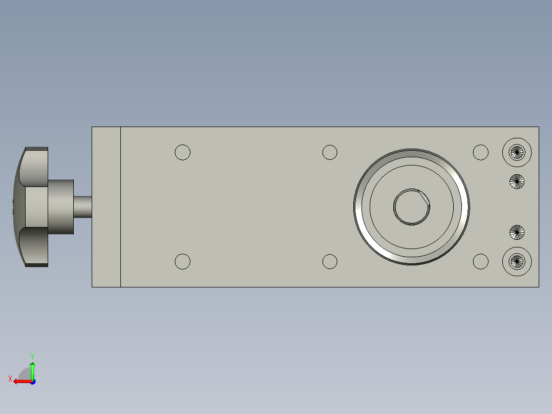 电脑主机外壳自动加工生产线设计-送标牵引模组-V1后视图