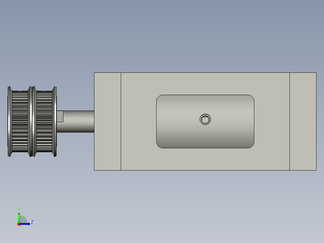 电脑主机外壳自动加工生产线设计-送标牵引模组-V1左视图