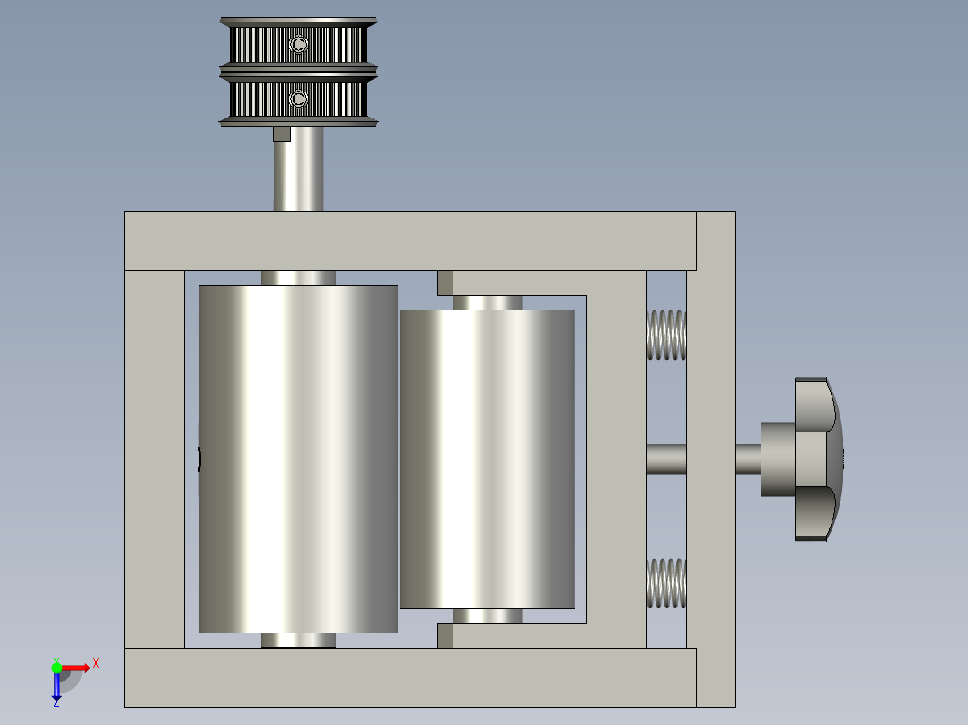 电脑主机外壳自动加工生产线设计-送标牵引模组-V1俯视图