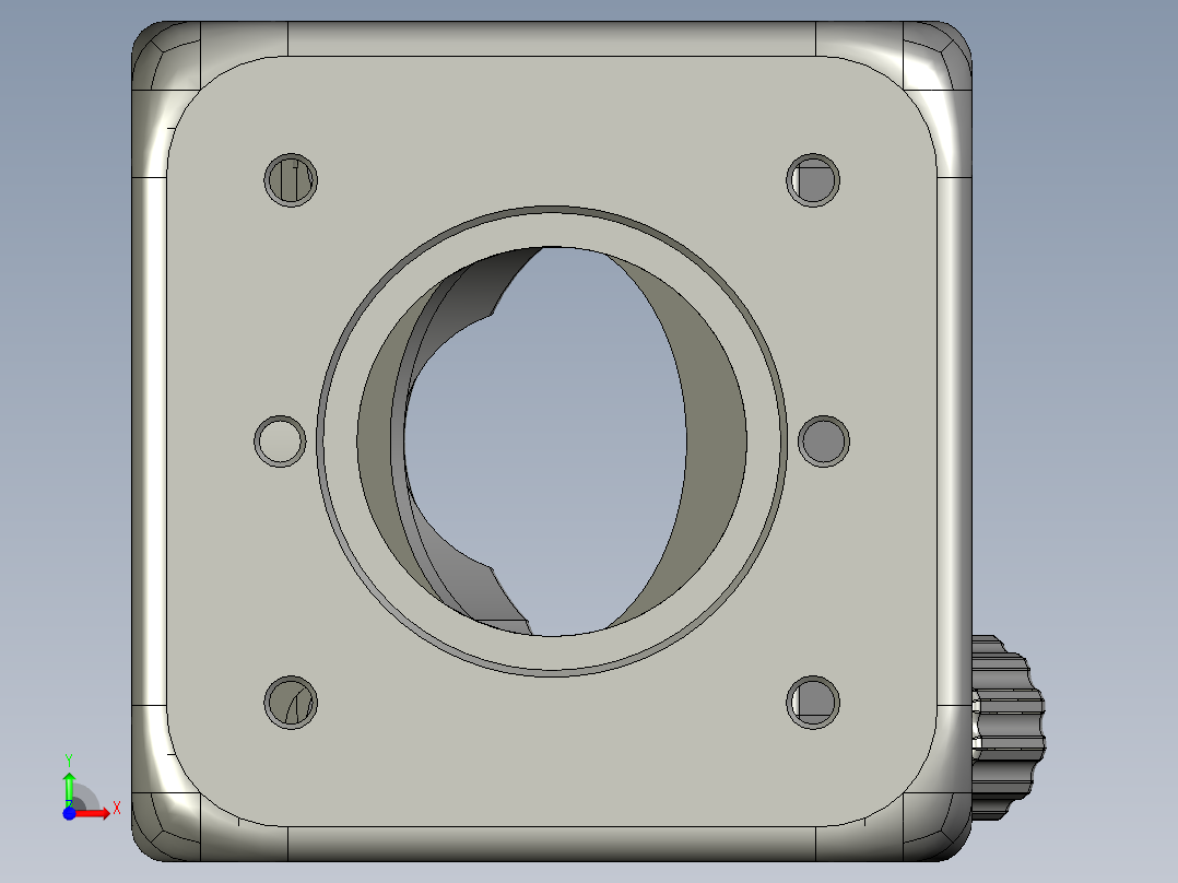 RAMC-1A-直角光学调整架前视图