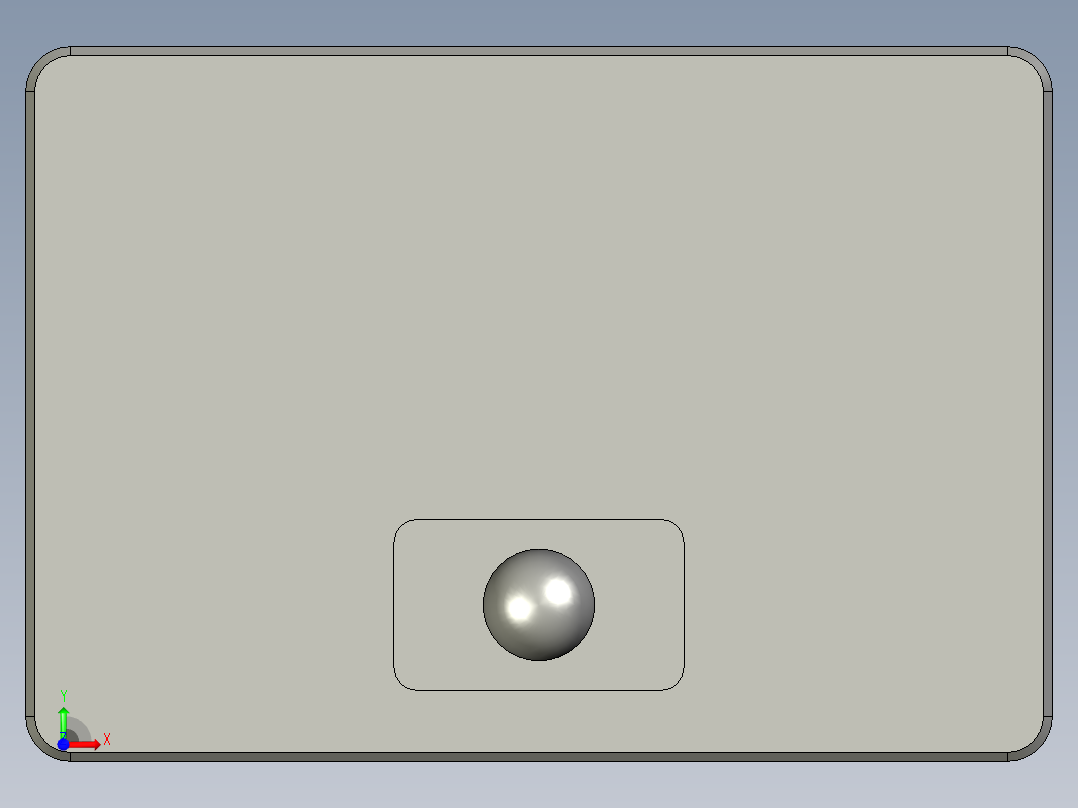 轨迹球键盘前视图