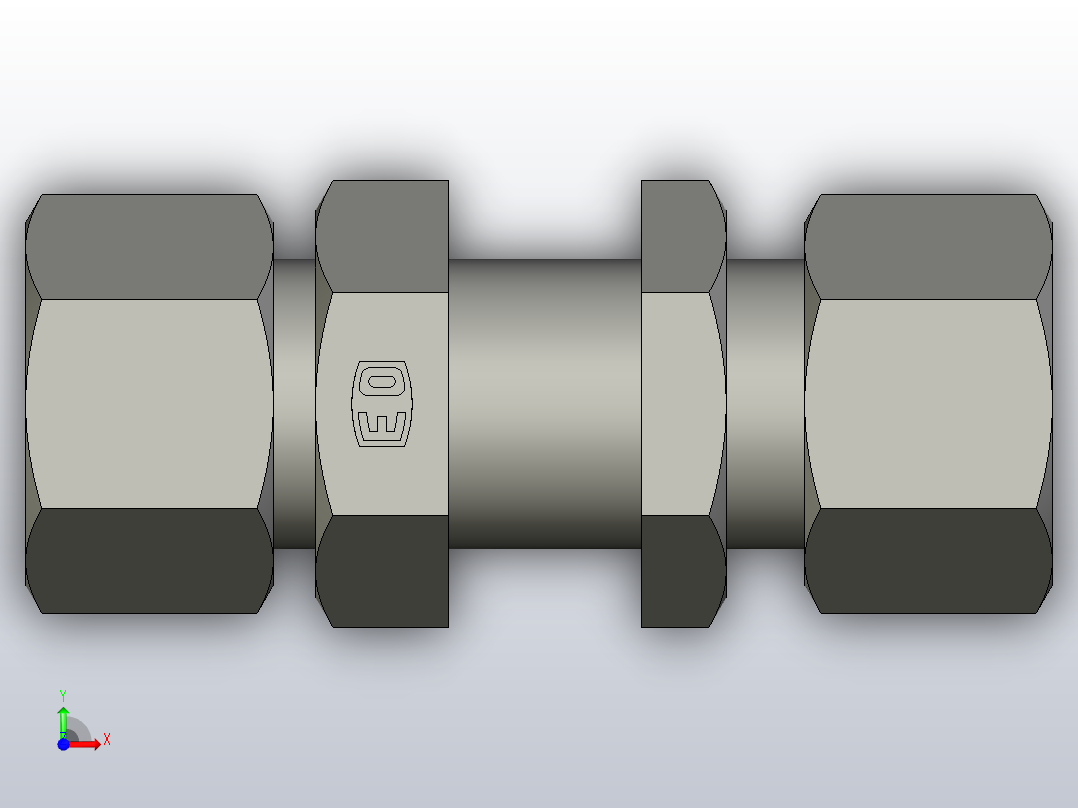 EO舱壁接头SV16SCF(16).igs前视图