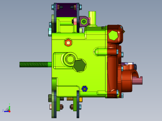 摩托车离合器全自动变速器右视缩略图
