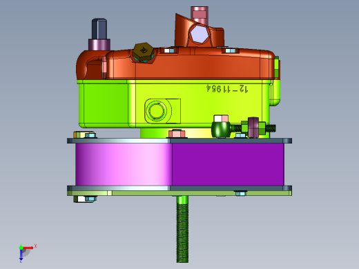 摩托车离合器全自动变速器俯视缩略图