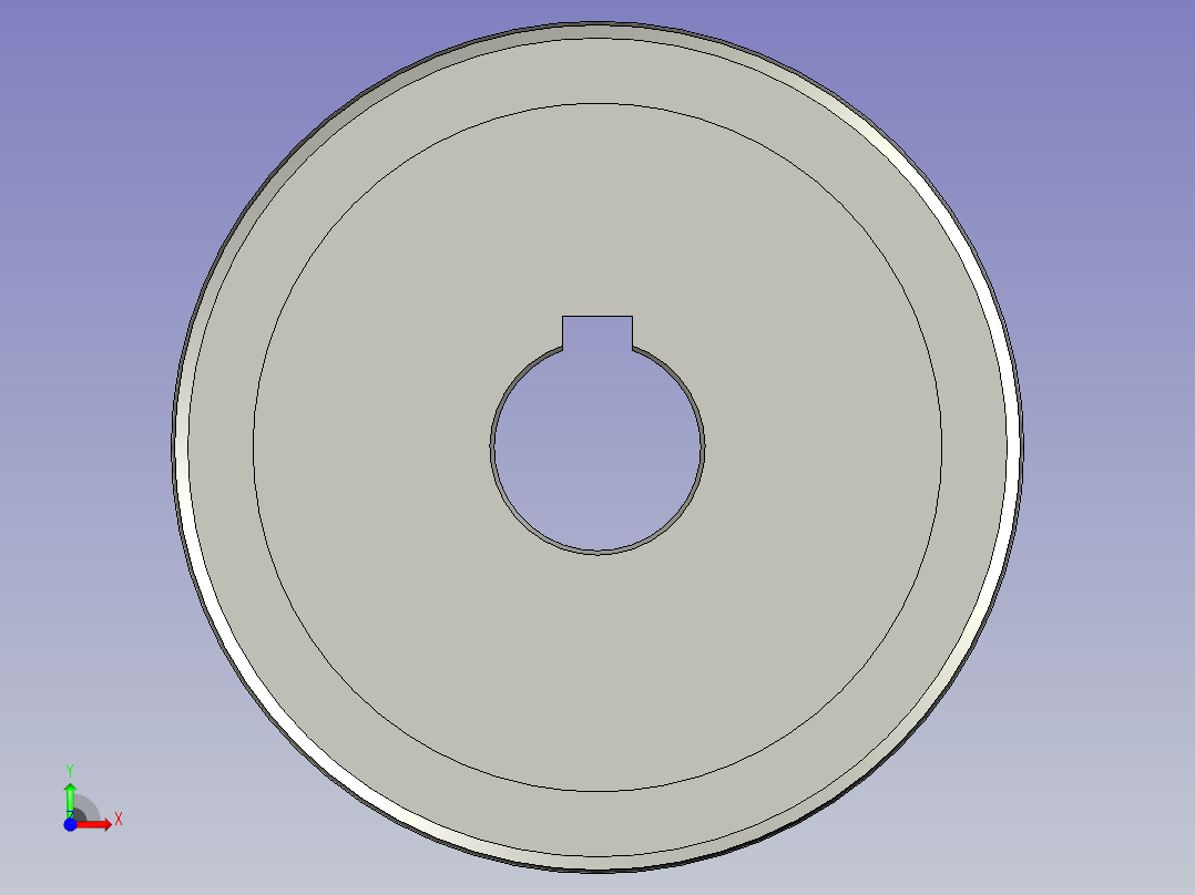 被动同步轮EBJ33_S5M150_60_A_H_d20前视图