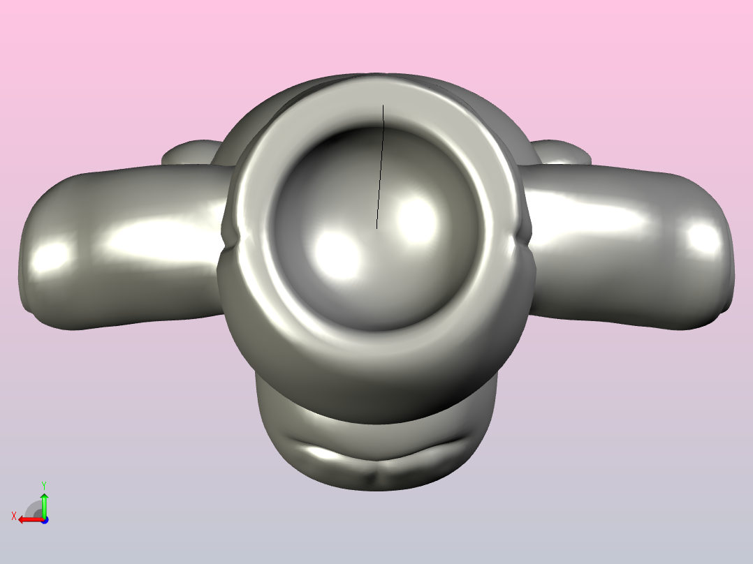 手指木偶河马后视图